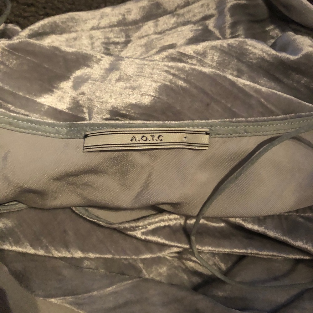 AOTC Gale Slip Dress SILVER sz 0 - Picture 12 of 14